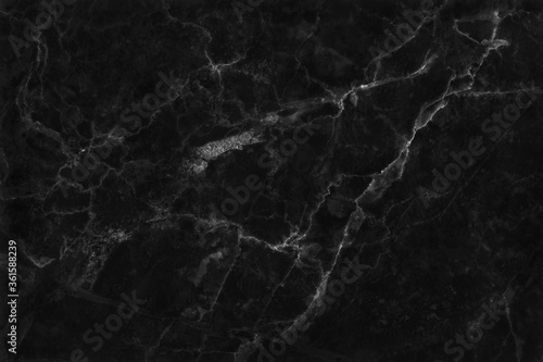 Black grey marble texture background with seamless and high resolution for interior decoration. Tile stone floor in natural pattern. © Nattha99