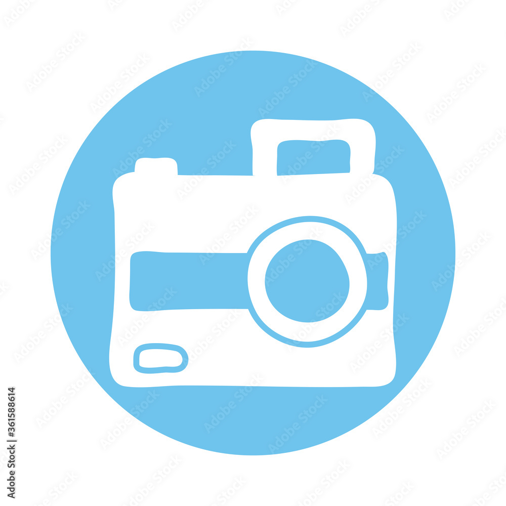 photographic camera block style icon photographic camera block style icon