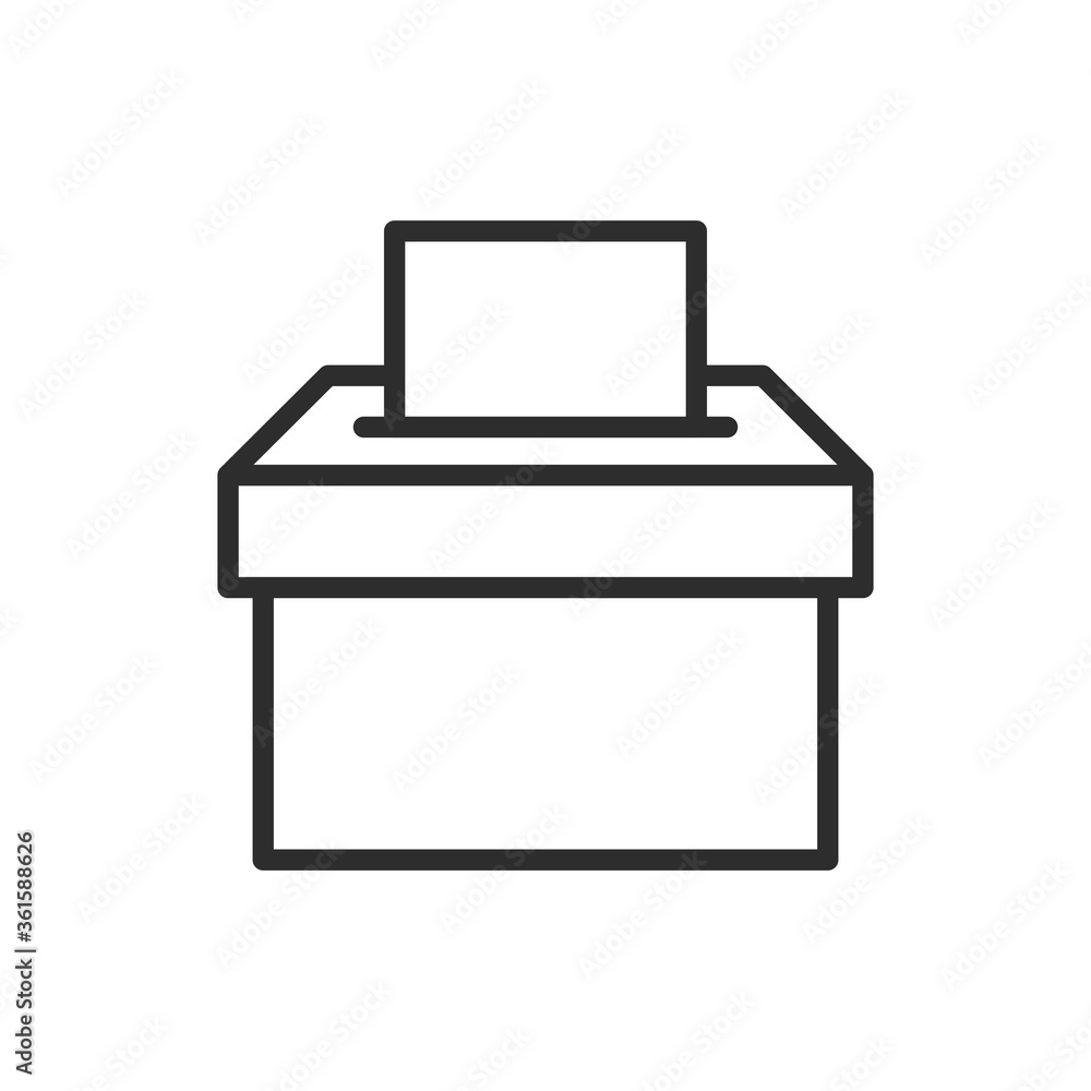 Vote box icon vector. Symbol for your web site design, logo, app, UI. Vector illustration. Vote box icon vector. Symbol for your web site design, logo, app, UI. Vector illustration.