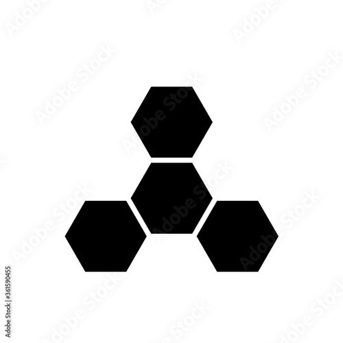 Honeycomb Icon Flat Vector Illustration