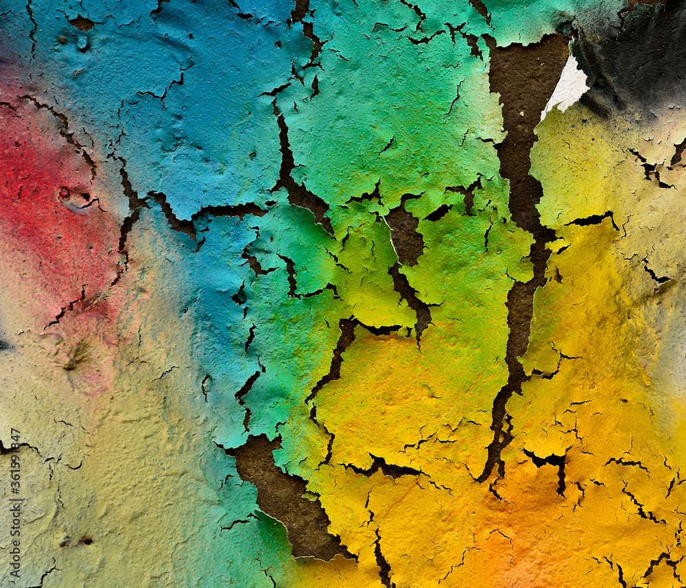 Colorful texture with rough and cracked as great artistic Colorful texture with rough and cracked as great artistic