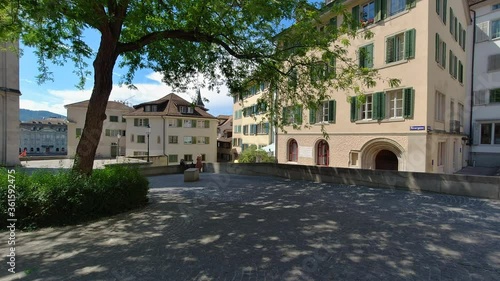 Zurich Zwingliplatz Grossmünster Church