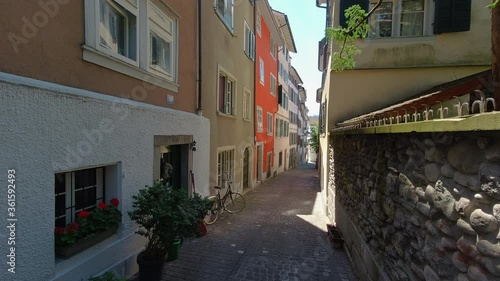 Old Zurich Frankengasse alley way