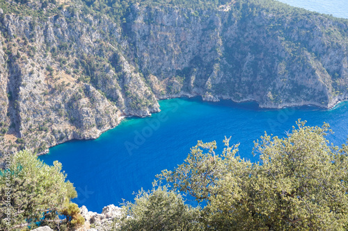 Butterfly Valley panorama in Fethiye, Turkey