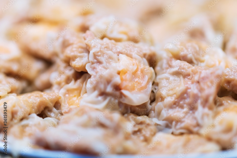 Dim Sum, Steamed dumpling water, thai street food market Dim Sum, Steamed dumpling water, thai street food market