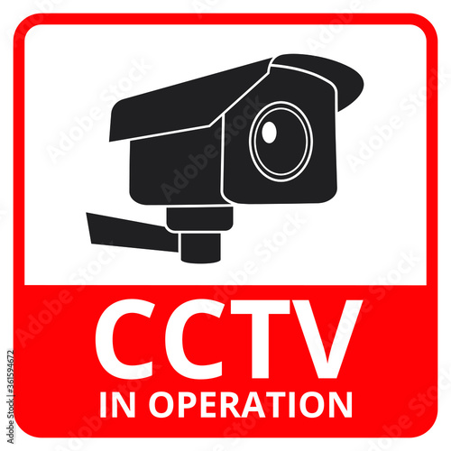 surveillance camera sign
