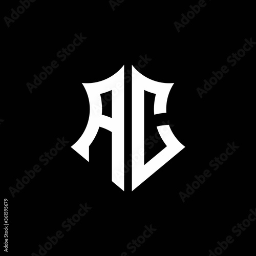 AC monogram logo with a sharp shield style