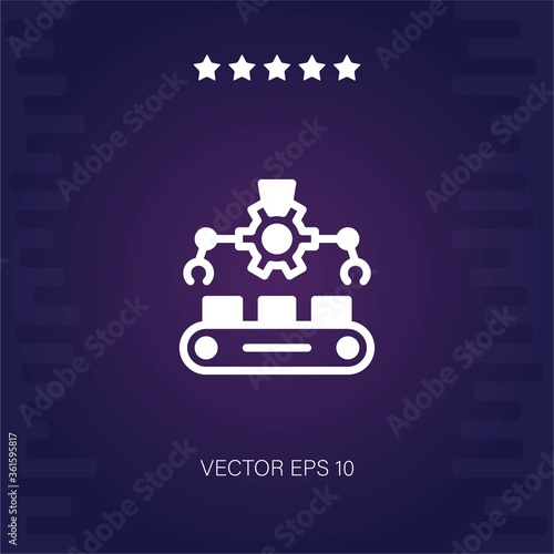 conveyor vector icon