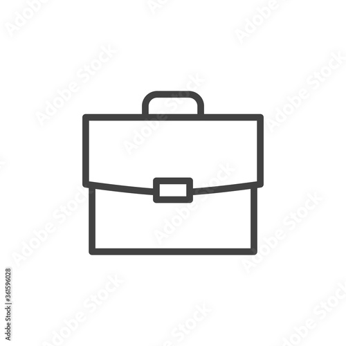Briefcase icon. Vector Illustration.