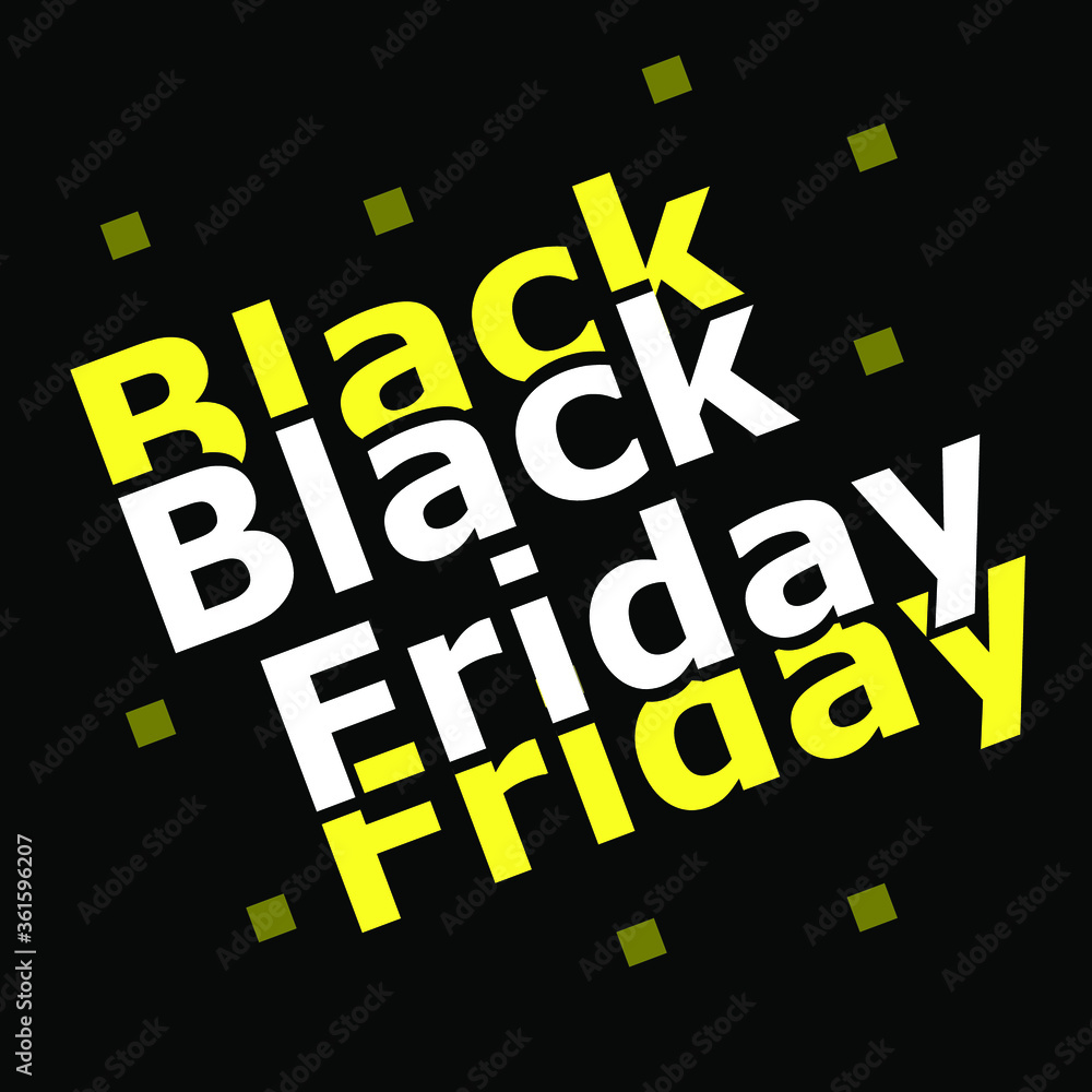 Fototapeta premium Black Friday sale vector
