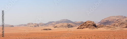 The wadi rum desert, in jordan