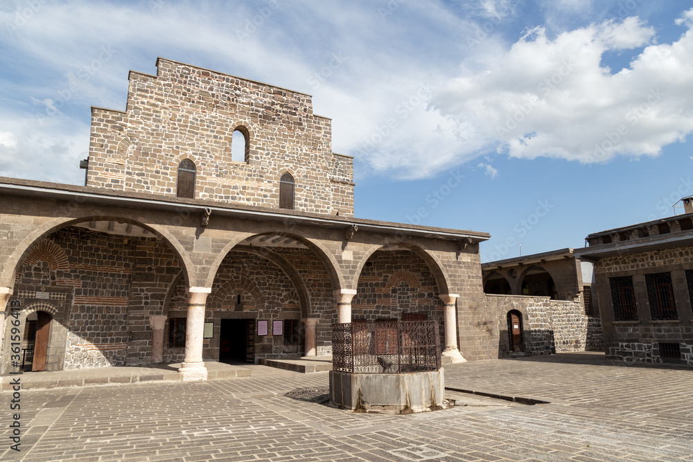 View of the Virgin Mary Syriac Orthodox Church in Diyarbakir, Turkey.  