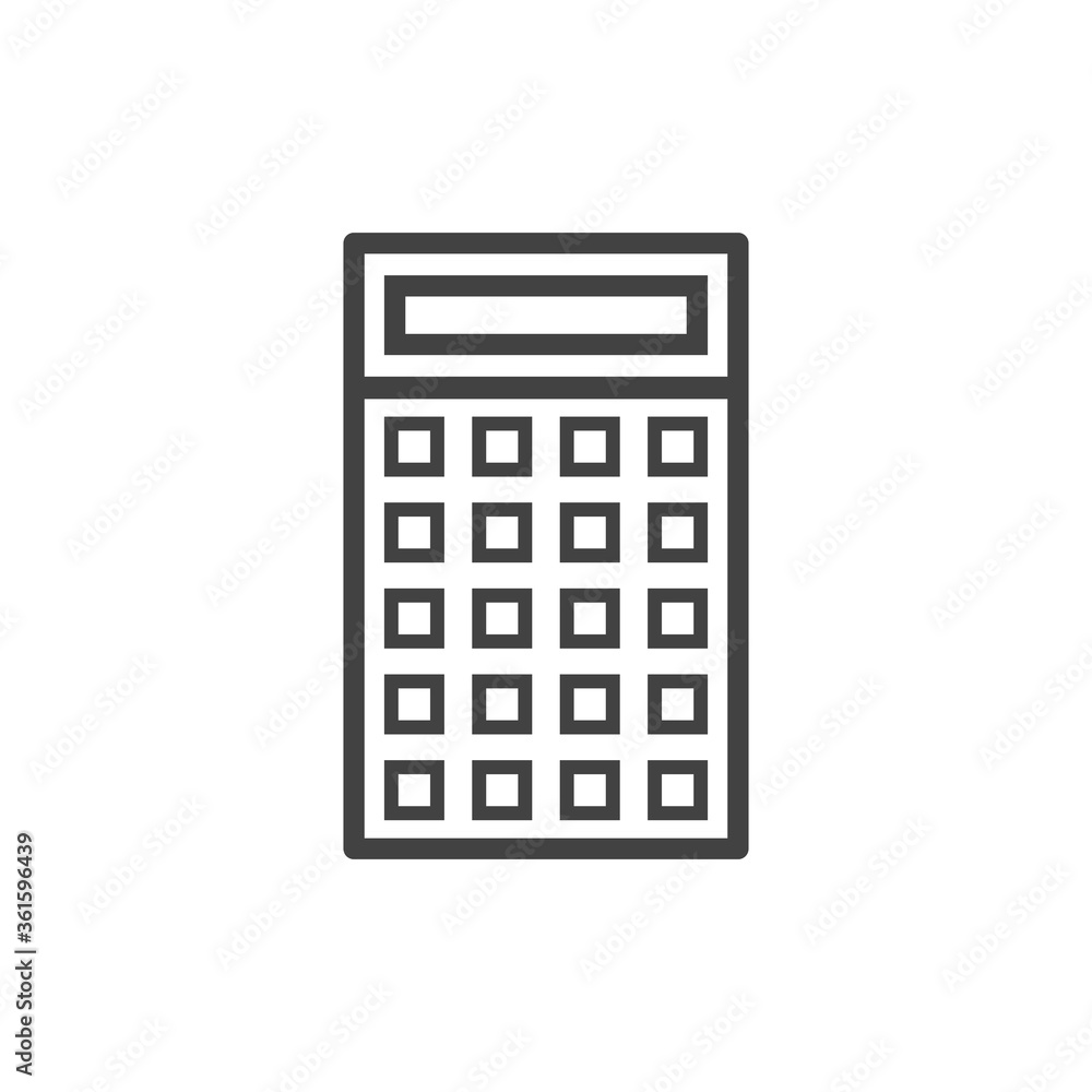Calculator mathematic office icon. Vector Illustration. Calculator mathematic office icon. Vector Illustration.