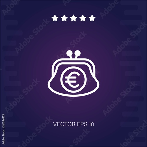 purse vector icon