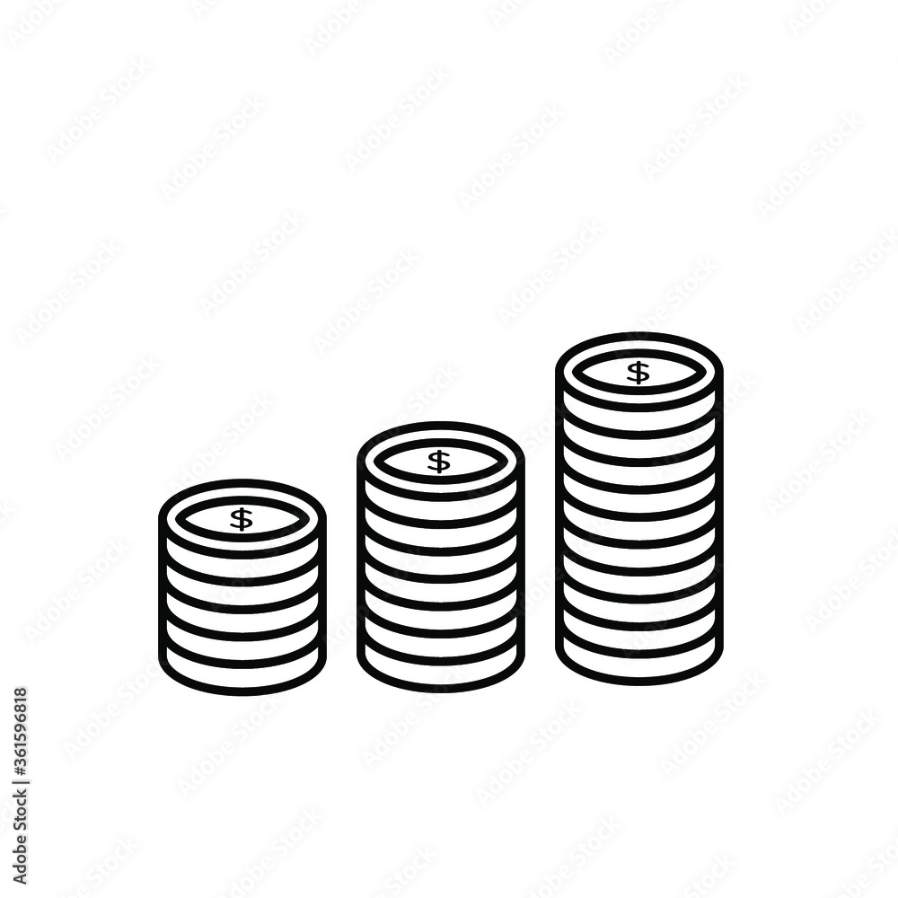 Business & Finance Flat Icon Coin Business & Finance Flat Icon Coin