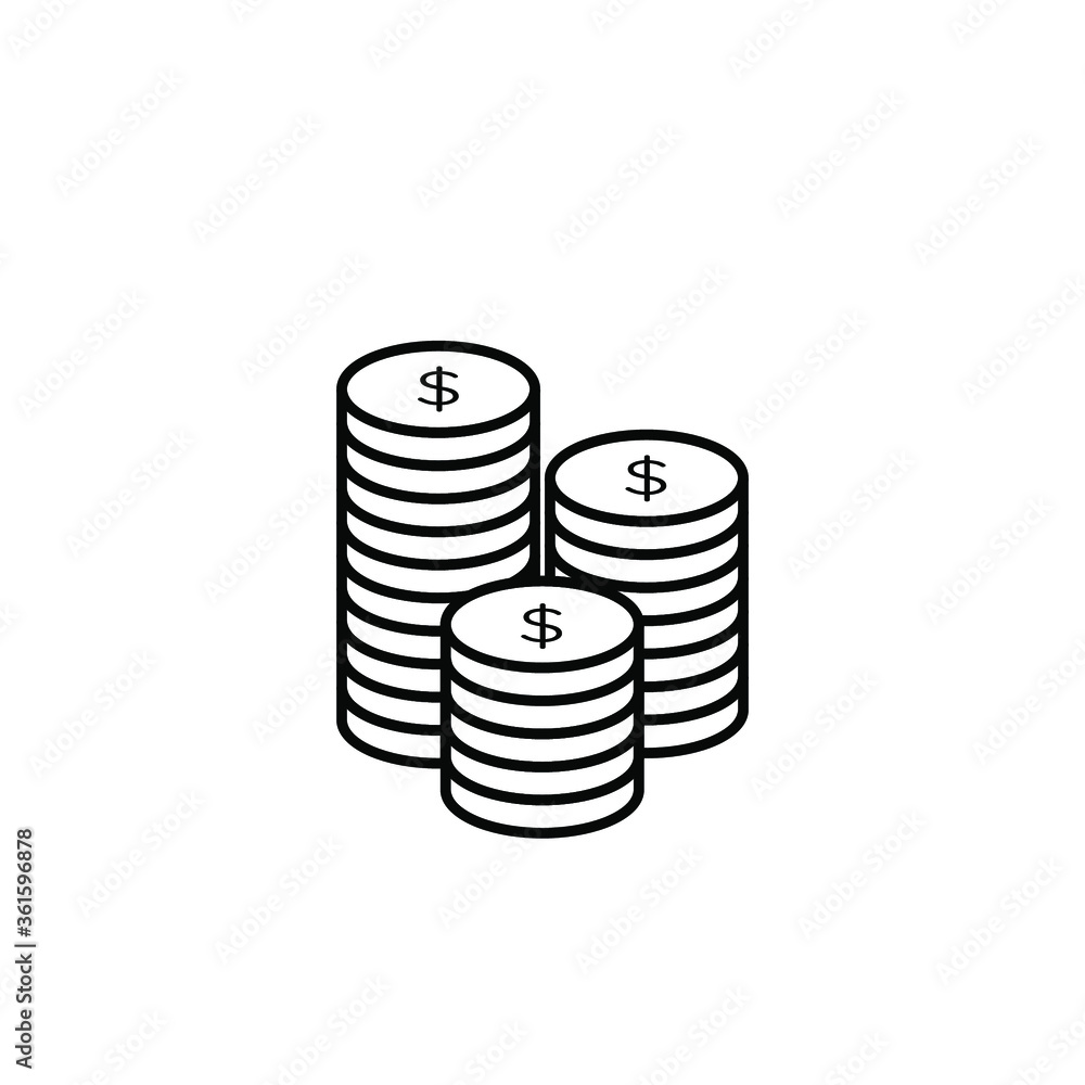 Business & Finance Flat Icon Coin Business & Finance Flat Icon Coin