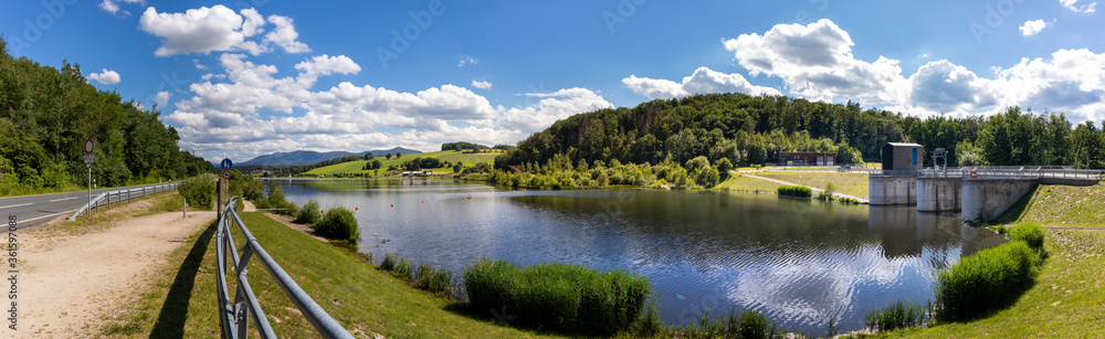 Fototapeta premium Drachensee | Bayerischer Wald | Furth im Wald | See | Urlaub | Oberpfalz