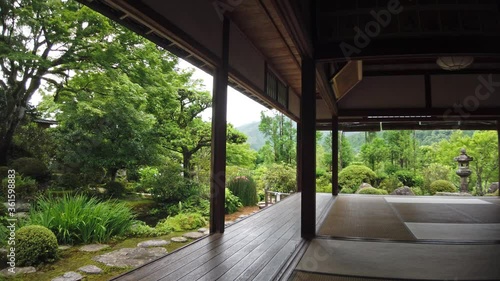 京都 大原 実光院 新緑と初夏の景色
