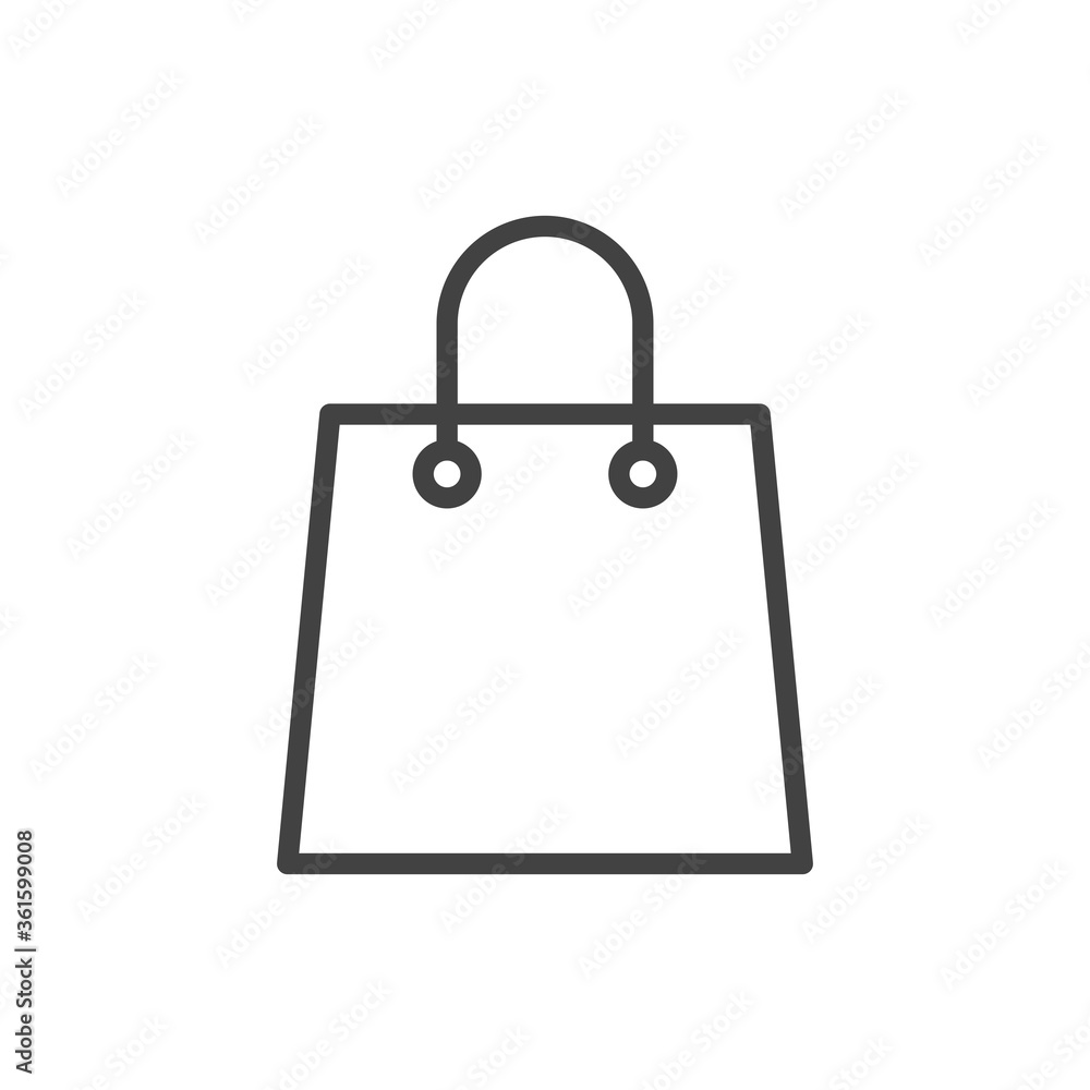 Shopping bag icon. Vector Illustration. Shopping bag icon. Vector Illustration.
