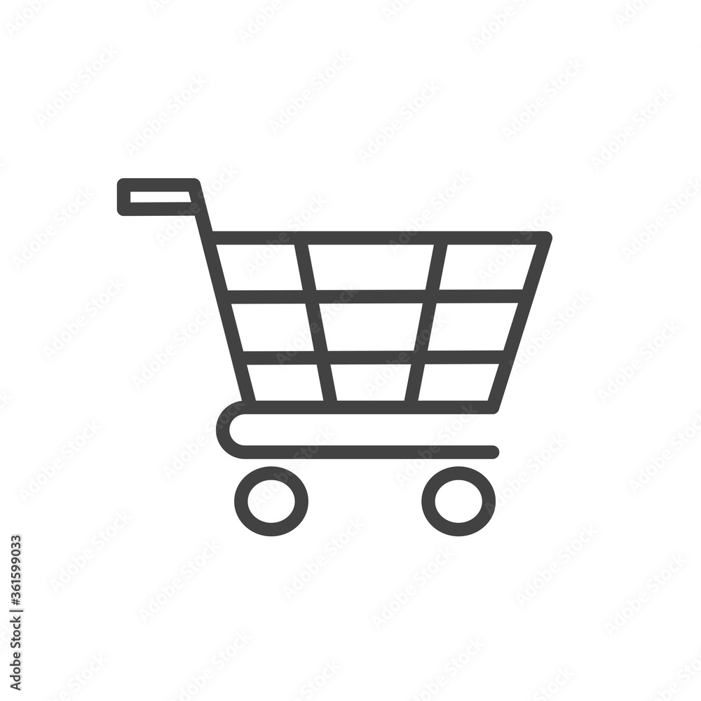 Shopping cart icon. Vector Illustration. Shopping cart icon. Vector Illustration.