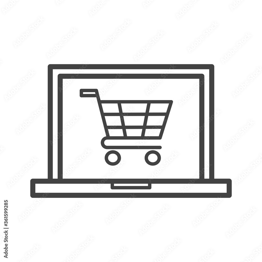 Online shop icon. Vector Illustration. Online shop icon. Vector Illustration.