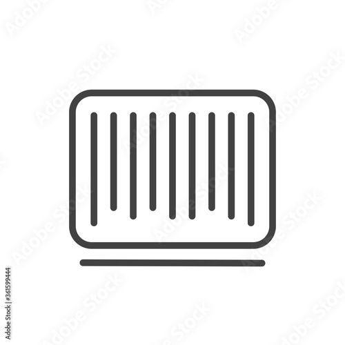 Barcode icon. Vector Illustration.