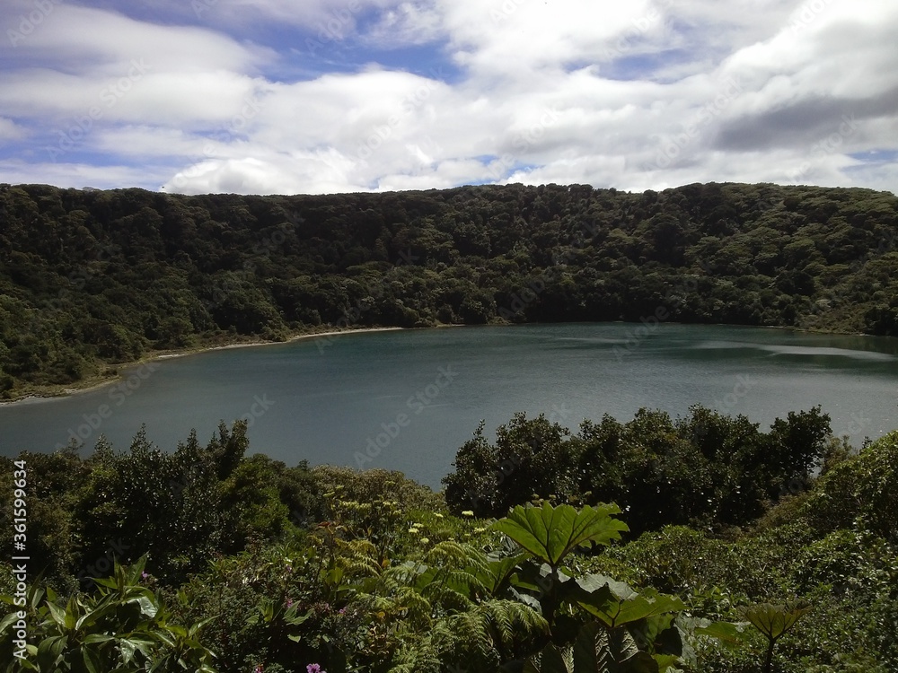 National park of Volcan Poas, Costa Rica, lagoon