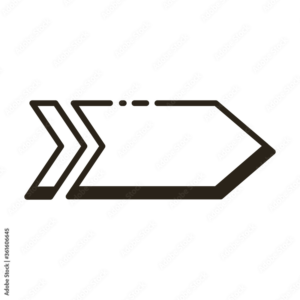 arrow right direction line style icon arrow right direction line style icon