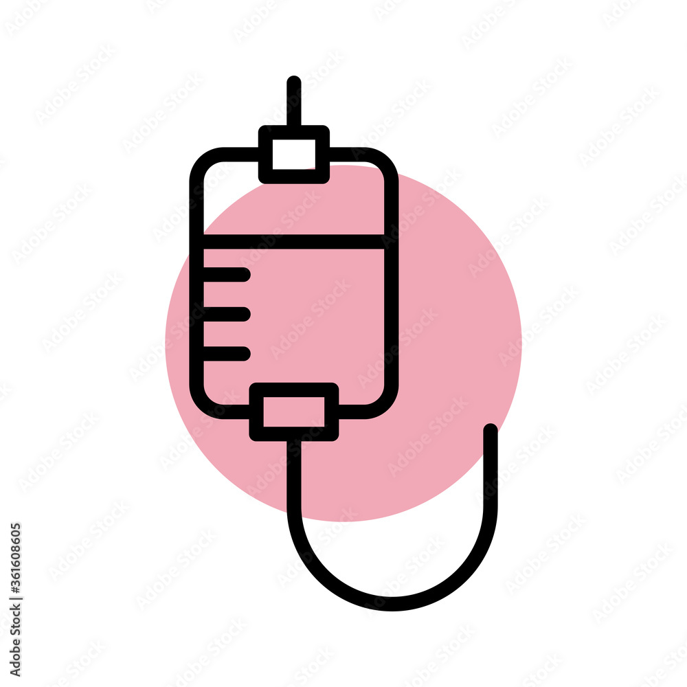 blood bag medical line style icon blood bag medical line style icon
