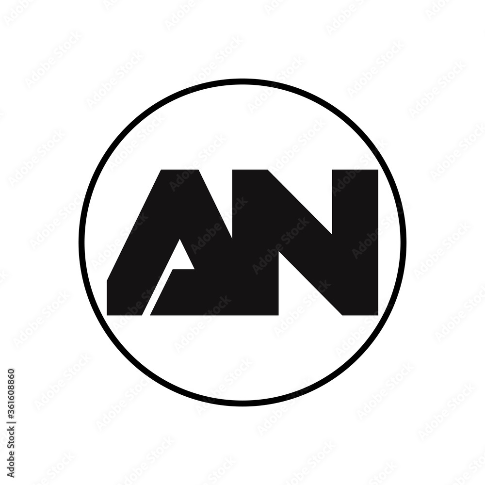 AN Letter Logo Design With Simple style AN Letter Logo Design With Simple style