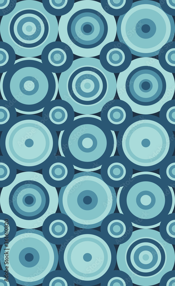 Seamless repeating pattern of cricles Seamless repeating pattern of cricles