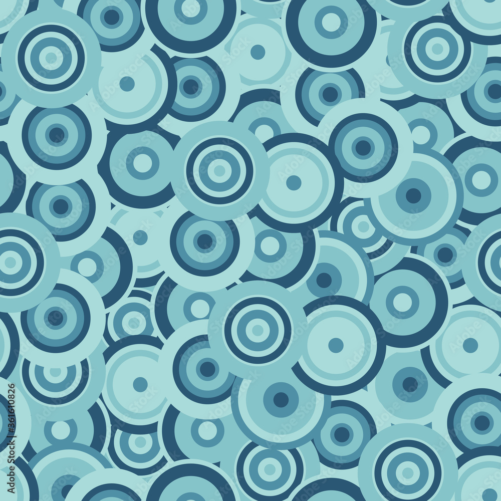 Seamless repeating pattern of cricles Seamless repeating pattern of cricles
