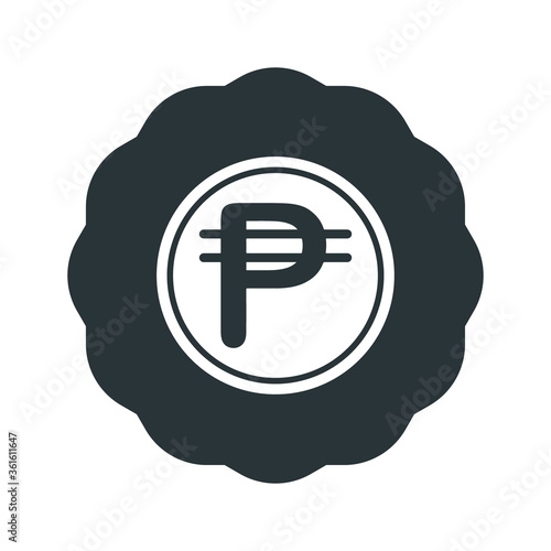 Philippine Peso PHP icon logo vector illustration design. Philippine currency, economy, investment, finance, and business element. EPS 10 Vector illustration. Can be used for web, mobile, infographic