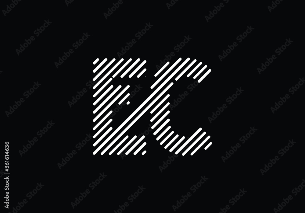 Initial Monogram Letter E C Logo Design Vector Template. E C Letter Logo Design Initial Monogram Letter E C Logo Design Vector Template. E C Letter Logo Design