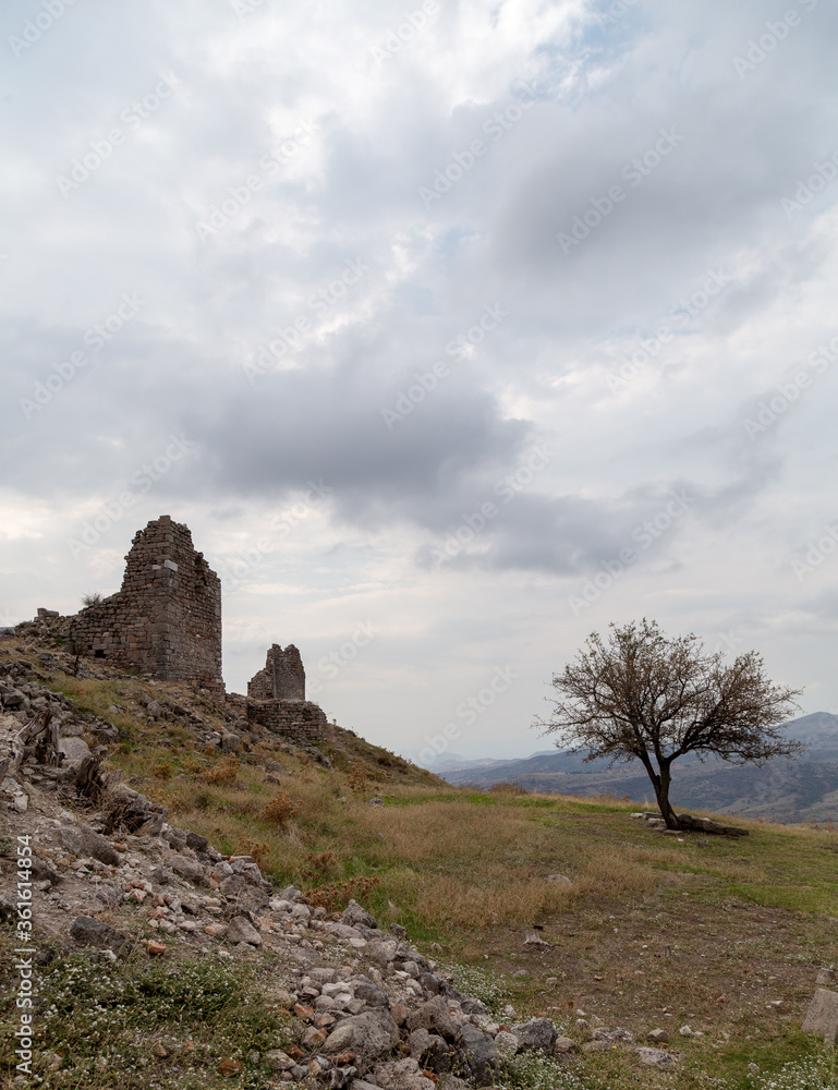 Ruins Of The Ancient City Of Pergamon Ruins Of The Ancient City Of Pergamon