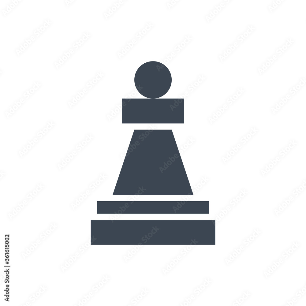 Chess Piece Pawn Related Vector Glyph Icon. Isolated on White Background. Vector Illustration. Chess Piece Pawn Related Vector Glyph Icon. Isolated on White Background. Vector Illustration.