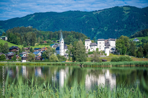 Schloss Goldegg mit Goldegger See photo