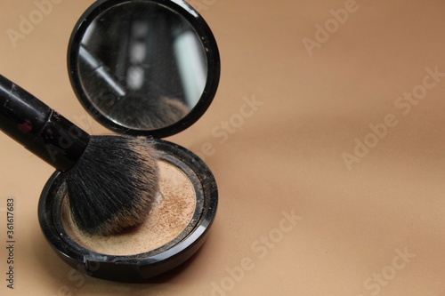 Polvo para la cara maquillaje