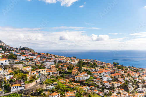 view of the old town of funchal, Portugal © sstopchii