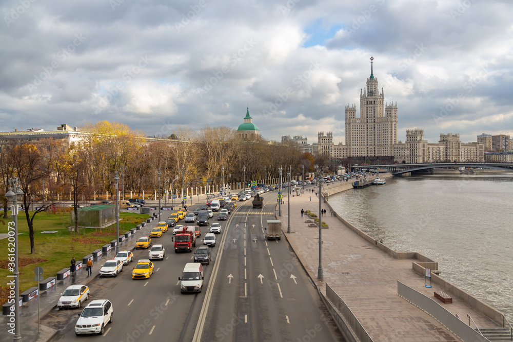 Obraz premium moscow kremlin and river