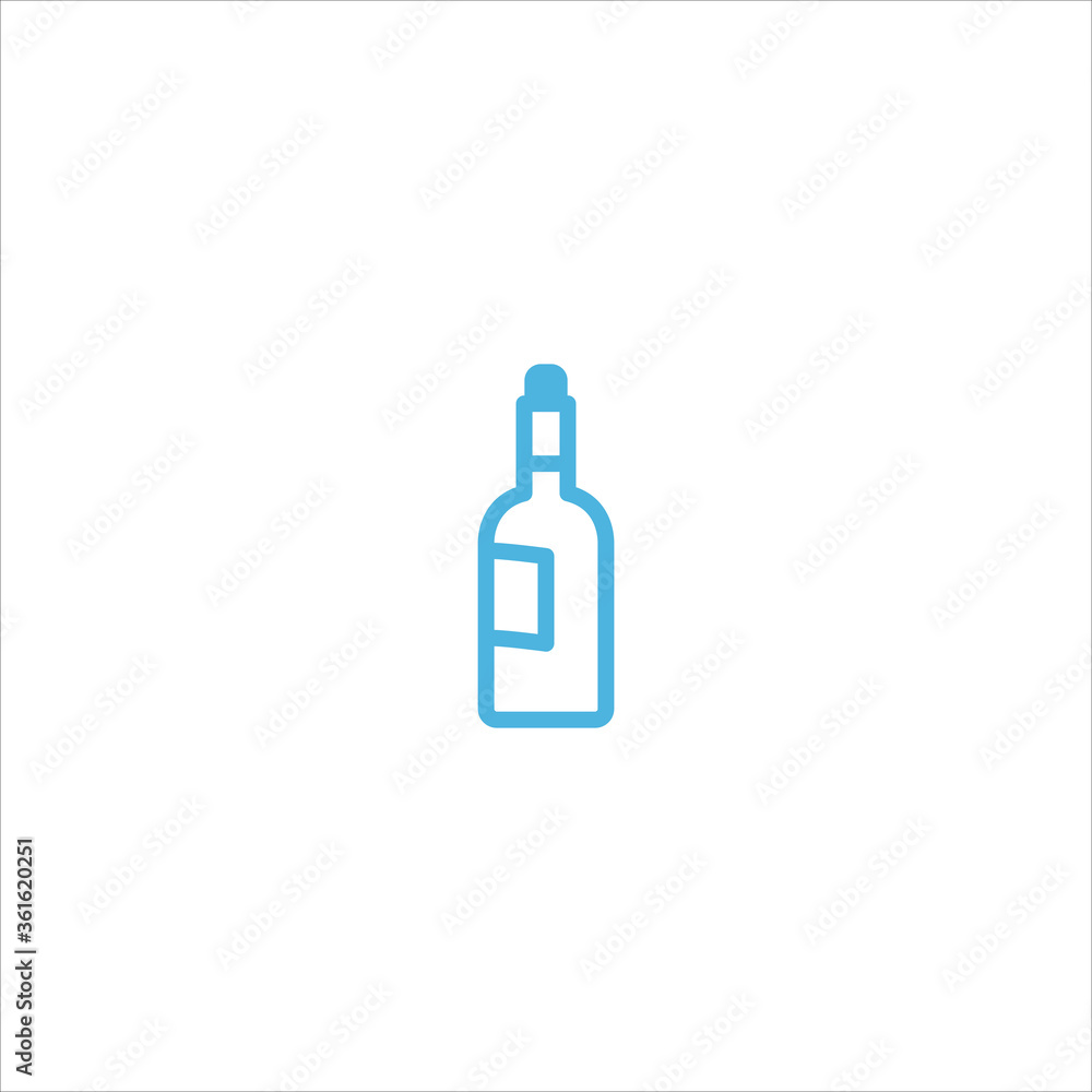 wine bottle icon flat vector logo design trendy wine bottle icon flat vector logo design trendy