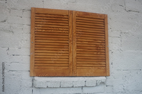 window with shutters