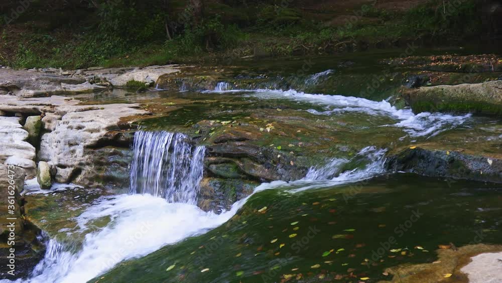 Small river on the forest near village Rupit in Catalonia of Spain Small river on the forest near village Rupit in Catalonia of Spain
