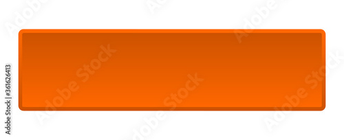 blank button. blank square orange push button