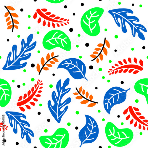 full color patterns with various plants