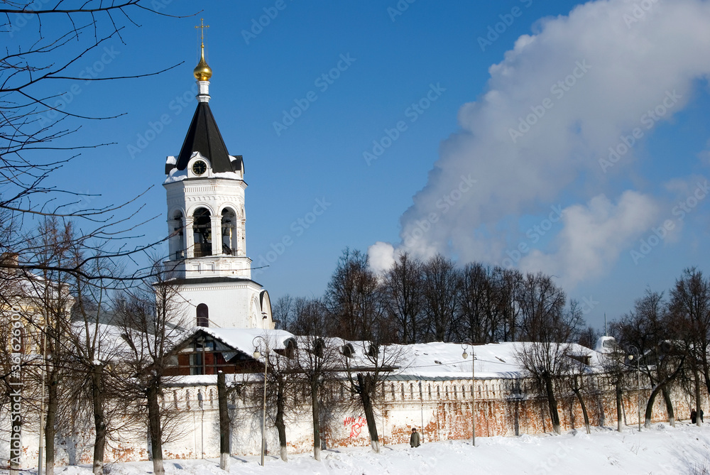 Old monastery. Architecture of Vladimir city, Russia.	
