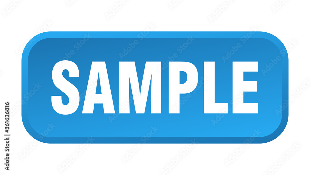 sample button. sample square 3d push button sample button. sample square 3d push button