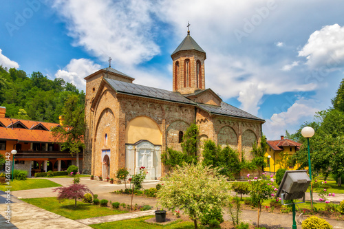Medieval Raca Monastery. Serbian Orthodox monastery built in the 13th century as the endowment of Serbian King Stefan Dragutin Nemanjic. Located south of Bajina Basta, Serbia.