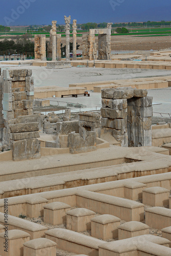 Ruins of the ancient Persian city of Persepolis near Shiraz, Iran