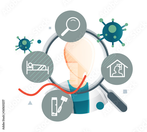 Novel Coronavirus - Respiratory Syndrome Virus Treatment Strategy - Illustration